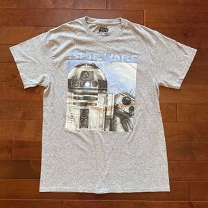 Star Wars Light Gray R2-D2 T-Shirt